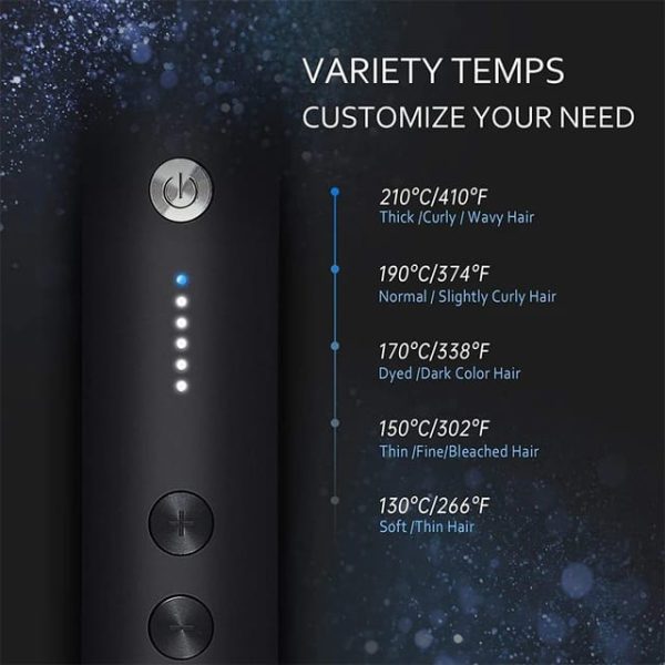 Hqt-909 Hair Straightener Ceramic Heated Hair Brush | Brush Straightener | Ceramic Heated Hair | Hair Styling | Hair Beauty Tool | Straight , Curl Different Styling Hair Ceramic Brush ( Random Color )