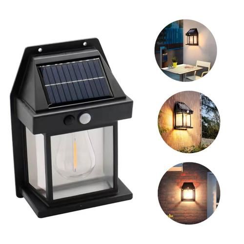 Solar Induction Wall Lamp – Waterproof Outdoor LED Light with Motion Sensor