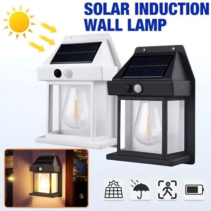 Solar Induction Wall Lamp – Waterproof Outdoor LED Light with Motion Sensor