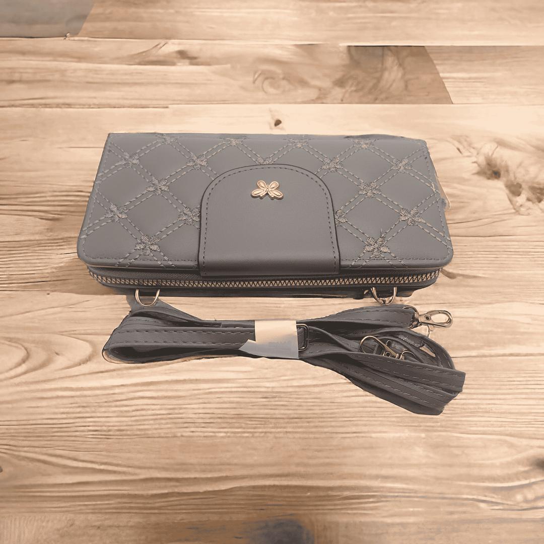 Pu Leather Embroidered Clutch