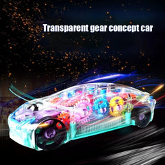 Transparent Car With Flash Lights