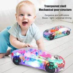 Transparent Car With Flash Lights