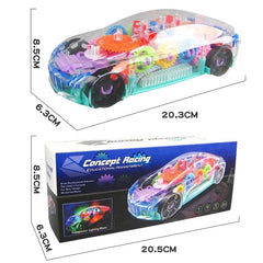 Transparent Car With Flash Lights