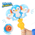 WANNA BUBBLES 2IN1 Penguin Whistle Plastic Bubble Wand Candy Toys Bubble Stick