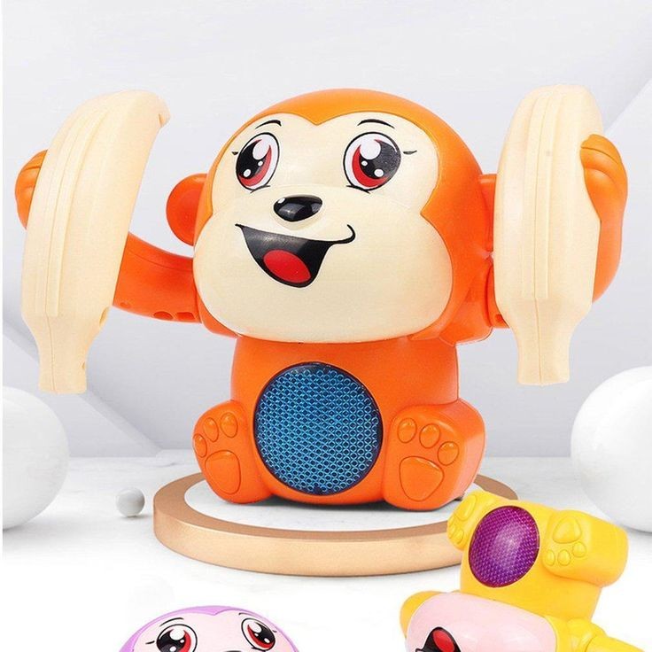 Rolling Banana Monkey Toy