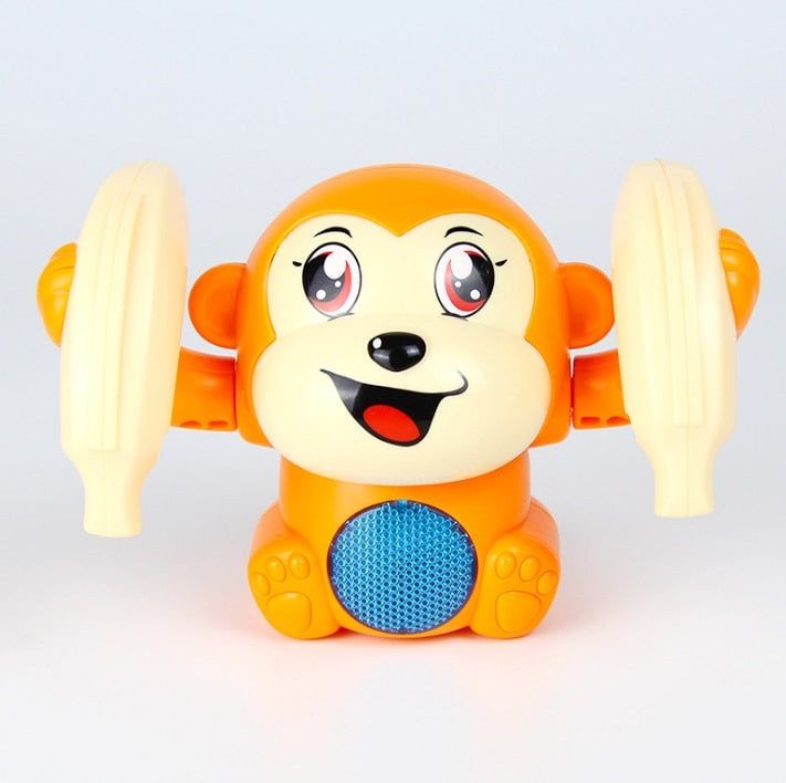 Rolling Banana Monkey Toy