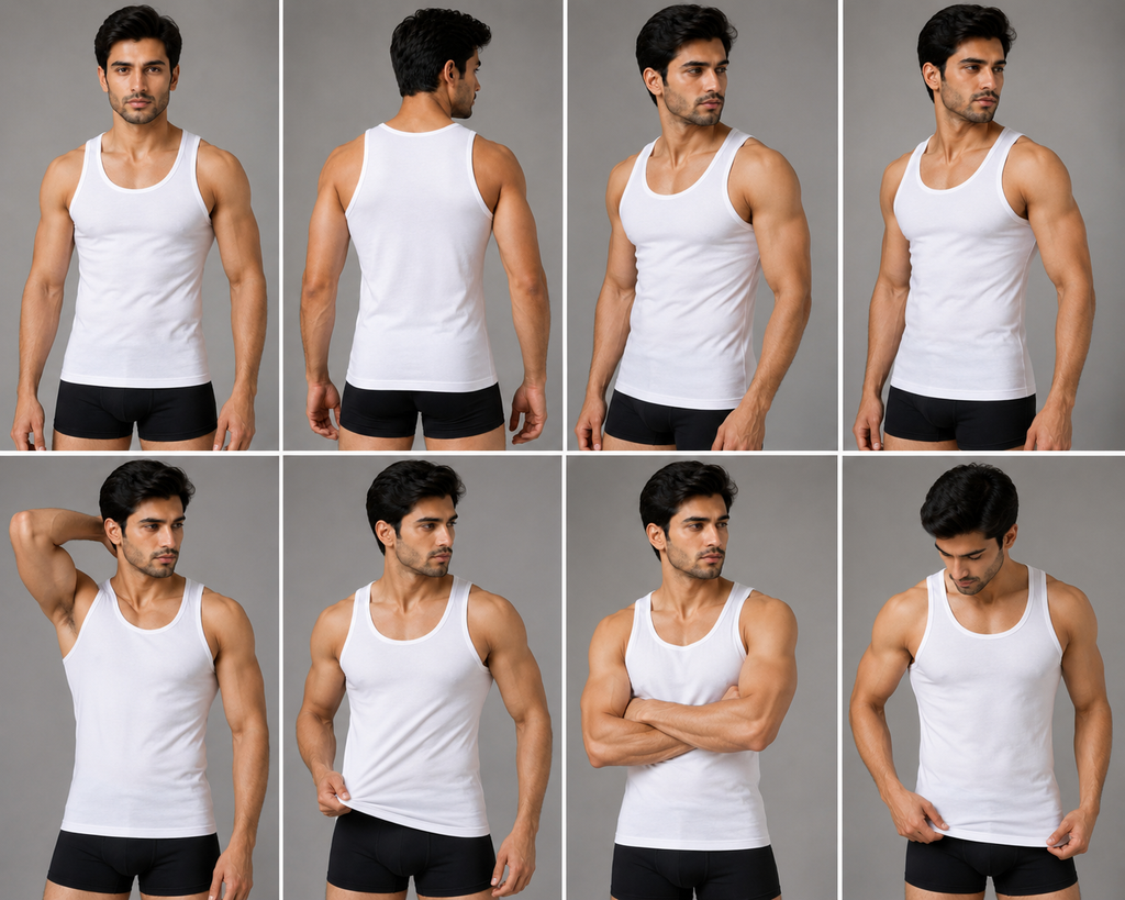 Premium Men’s Cotton Tank Top Banian (3 Pic Pack)