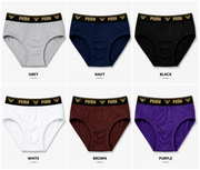 Men's Premium Cotton Brief Underwear – Soft, Breathable & Comfortable | 6 Colors (Parcel Allowed To Open)