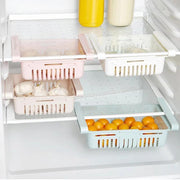 Adjustable Plastic Fridge Storage Basket