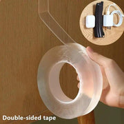Double Side Transparent Tape – Strong Adhesive, Clear & Multi-Purpose (5Meter)