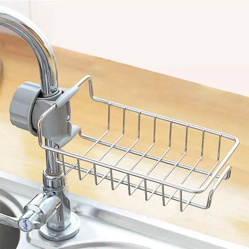 Stainless Steel Hanging Basket  Space-Saving Sink Organizer