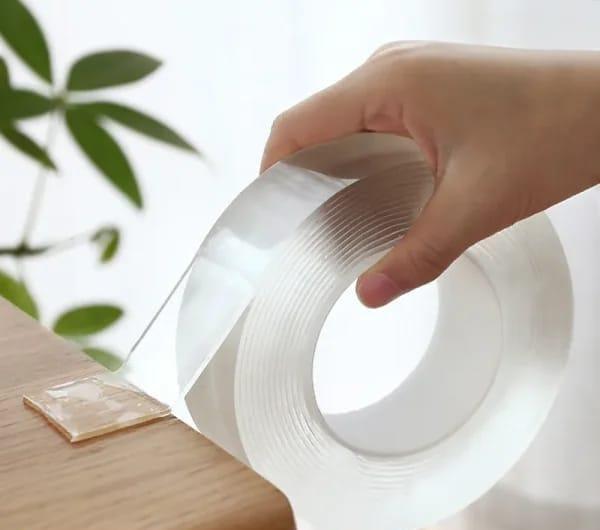 Double Side Transparent Tape – Strong Adhesive, Clear & Multi-Purpose (5Meter)