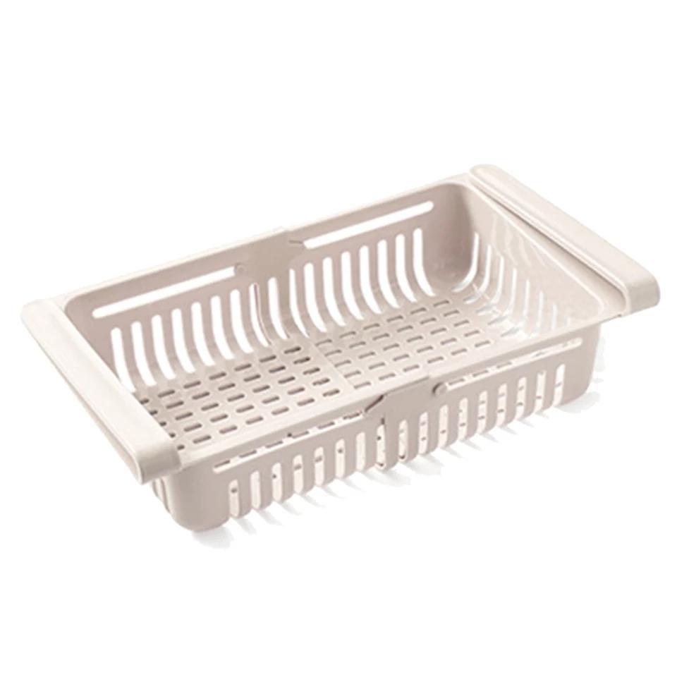 Adjustable Plastic Fridge Storage Basket