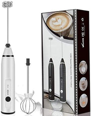USB Rechargeable Electric Milk Frother & Coffee Mixer