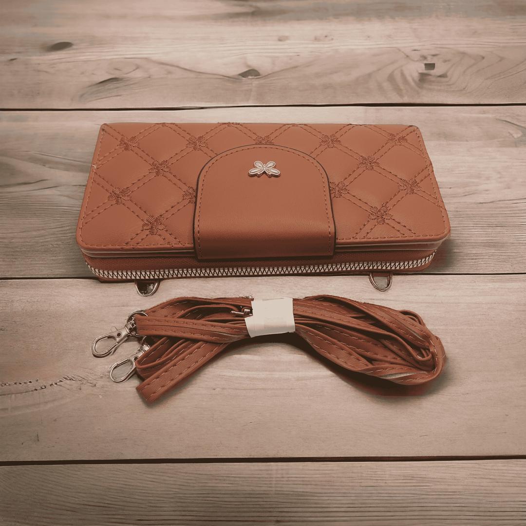 Pu Leather Embroidered Clutch