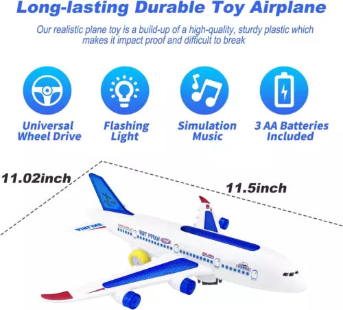 Airplane Toy With Lights And Music